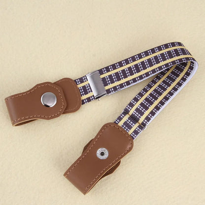 Grey children's no-buckle adjustable belt, comfortable & practical playwear accessory
