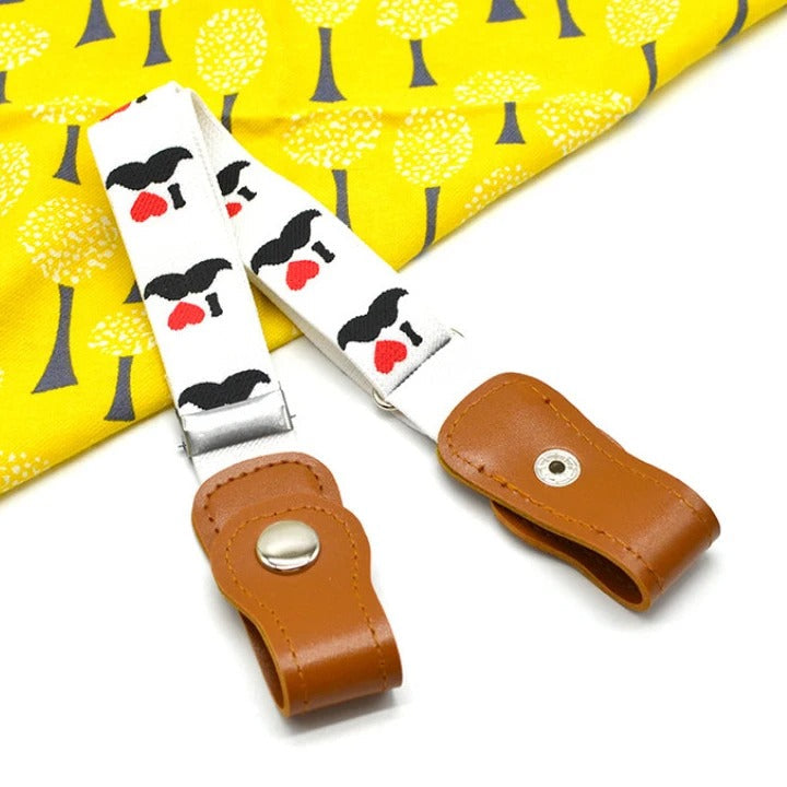 Unisex kids' elastic no-buckle adjustable belt, perfect for toddler clothing
