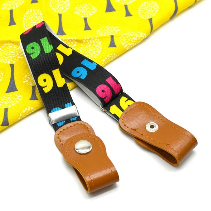 Kids' durable elastic no-buckle belt, adjustable for a perfect fit, playwear ready