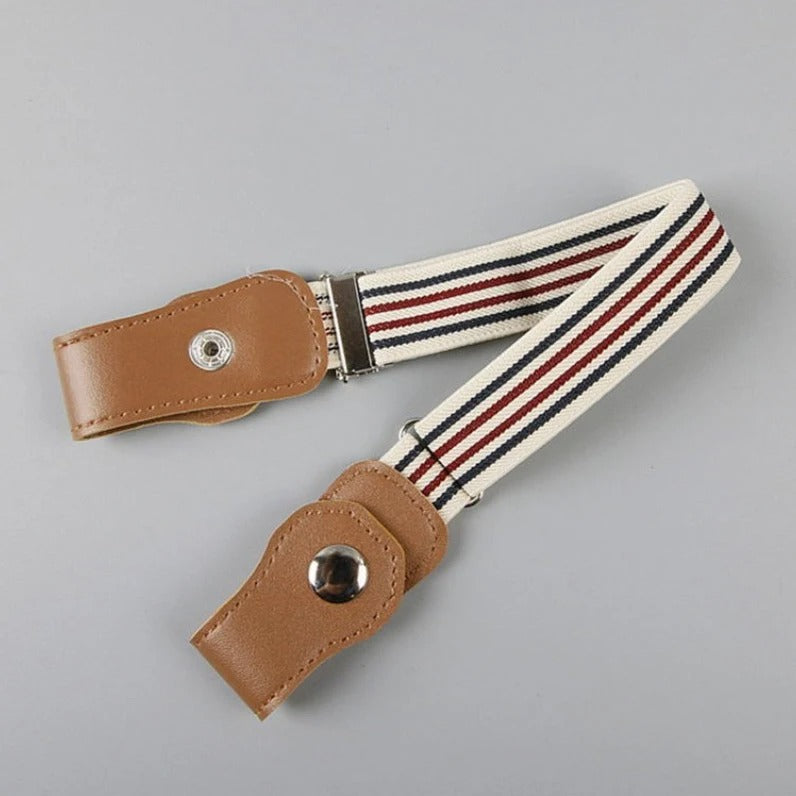 Childrens' no-buckle adjustable belt, elastic & durable for everyday wear