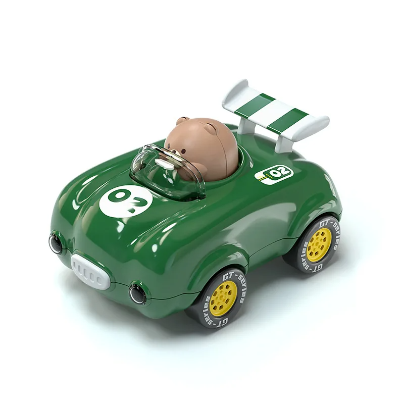 Flashing light racing toy car on a carpet, inspiring imaginative races and creative play scenarios