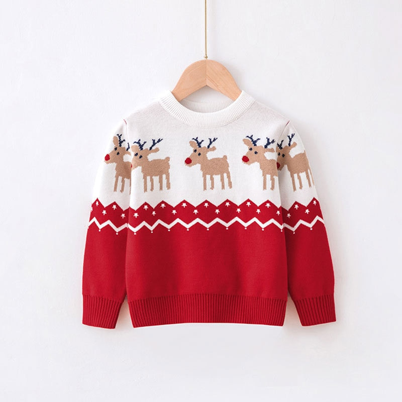 Yellow toddler Christmas sweater with festive lights, bright and cheerful winter wear