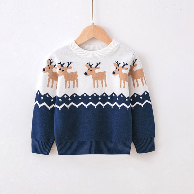Infant pink Christmas sweater with an elf design for girls, holiday baby clothing