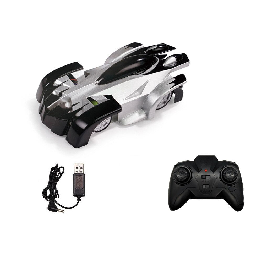 Collection of colorful wall climbing remote control cars for kids, perfect stunt vehicles and gifts