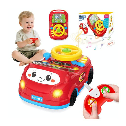 Kids remote control car racing adventure toy, red, high-speed, for ages 3+, interactive fun
