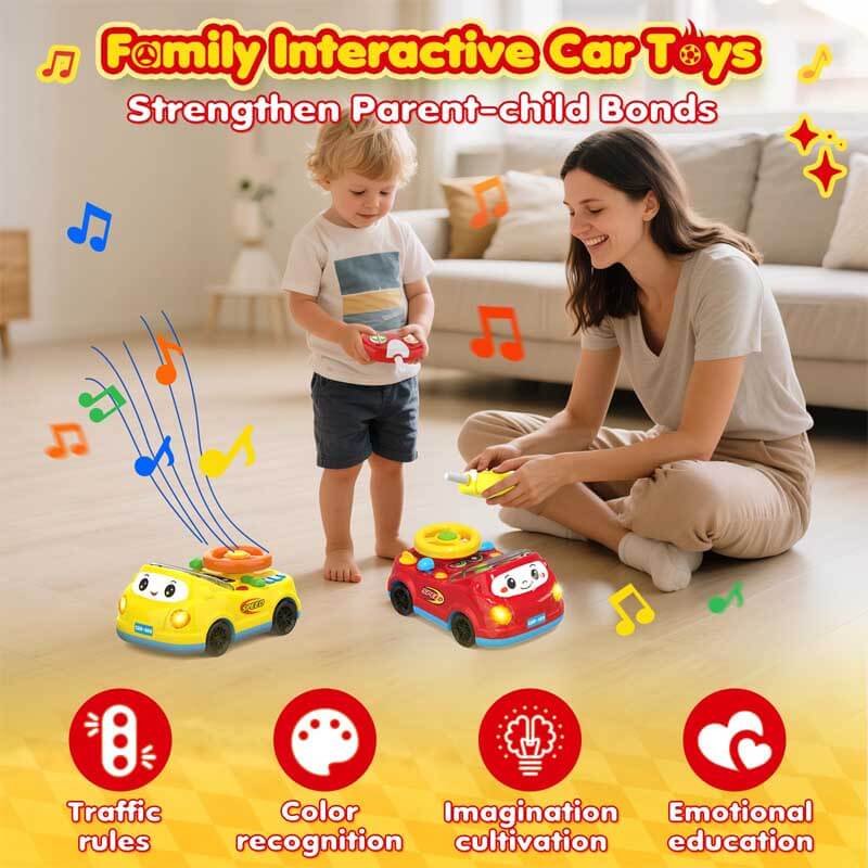 Various colorful remote control racing cars lined up, ready for a fun kids' adventure, durable build