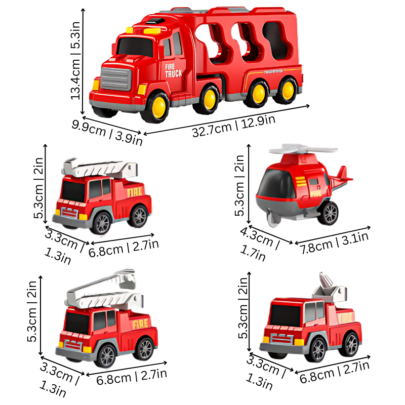 Detailed Kids' Rescue Mission Vehicle Playset with helicopter, boat, and action figures