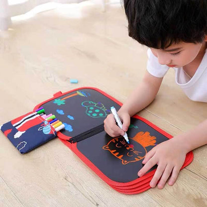 Creative play reusable notebook for toddlers, an educational toy for drawing & learning on the go.