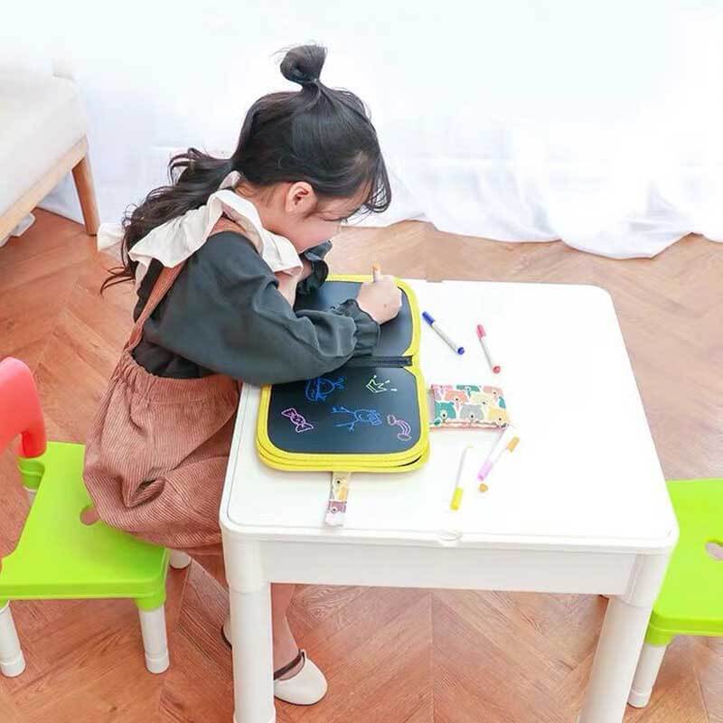 Kids art supplies: a compact reusable drawing pad, ideal for travel activities & imaginative play.