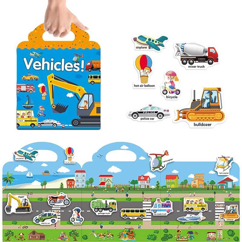Reusable sticker activity book with a shiny cover, 'Princess Castle' theme, a great gift for kids.