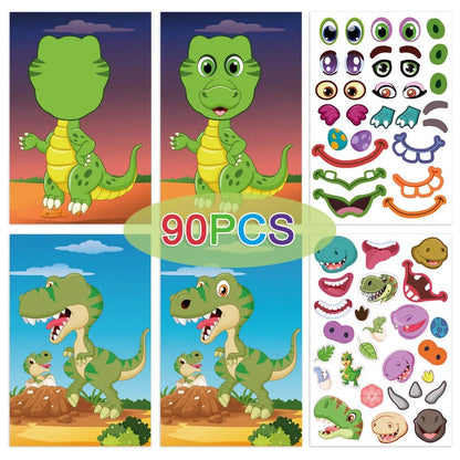 Mess-free fun: kids reusable sticker pad with a city landscape and interchangeable stickers