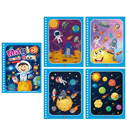 Kids activity Water Reveal Coloring Book, an educational gift promoting creative water art