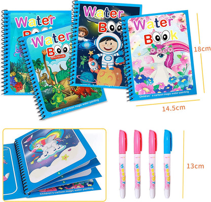 Toddler-friendly Water Reveal Coloring Book, an educational and fun kids activity
