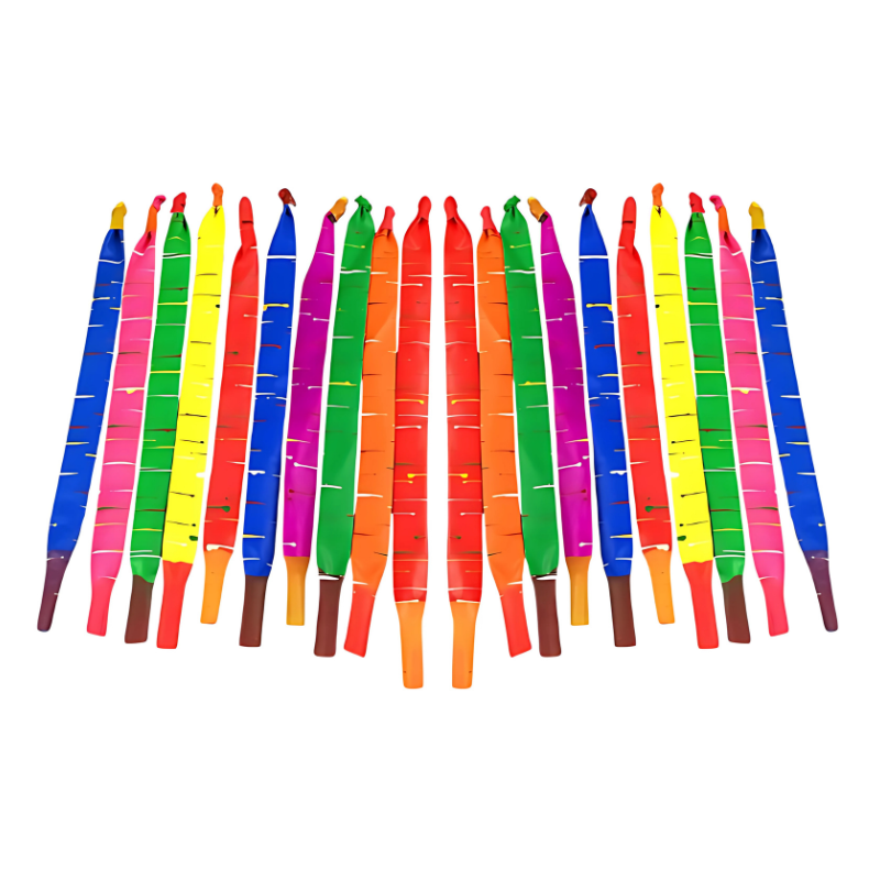 Vibrant Kids' Rocket Balloon Launch Set components, perfect gift for children, promoting active play.