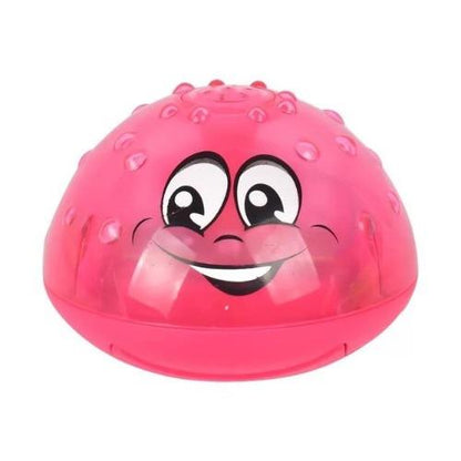 Kids rotating LED light bath toy with water spray, colorful & fun for baby bathing