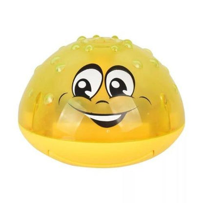 Baby bathing rotating LED light toy, sprays water, keeps kids entertained in tub