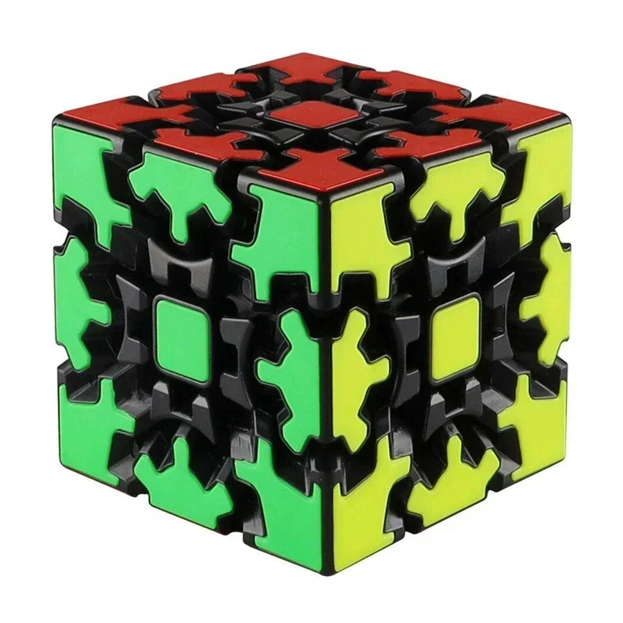 Brightly colored rotating magic cube, a perfect brain teaser and fidget toy for kids