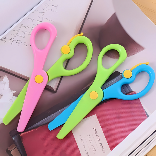 Kids' safe crafting scissors, 2-pack for preschool art supplies
