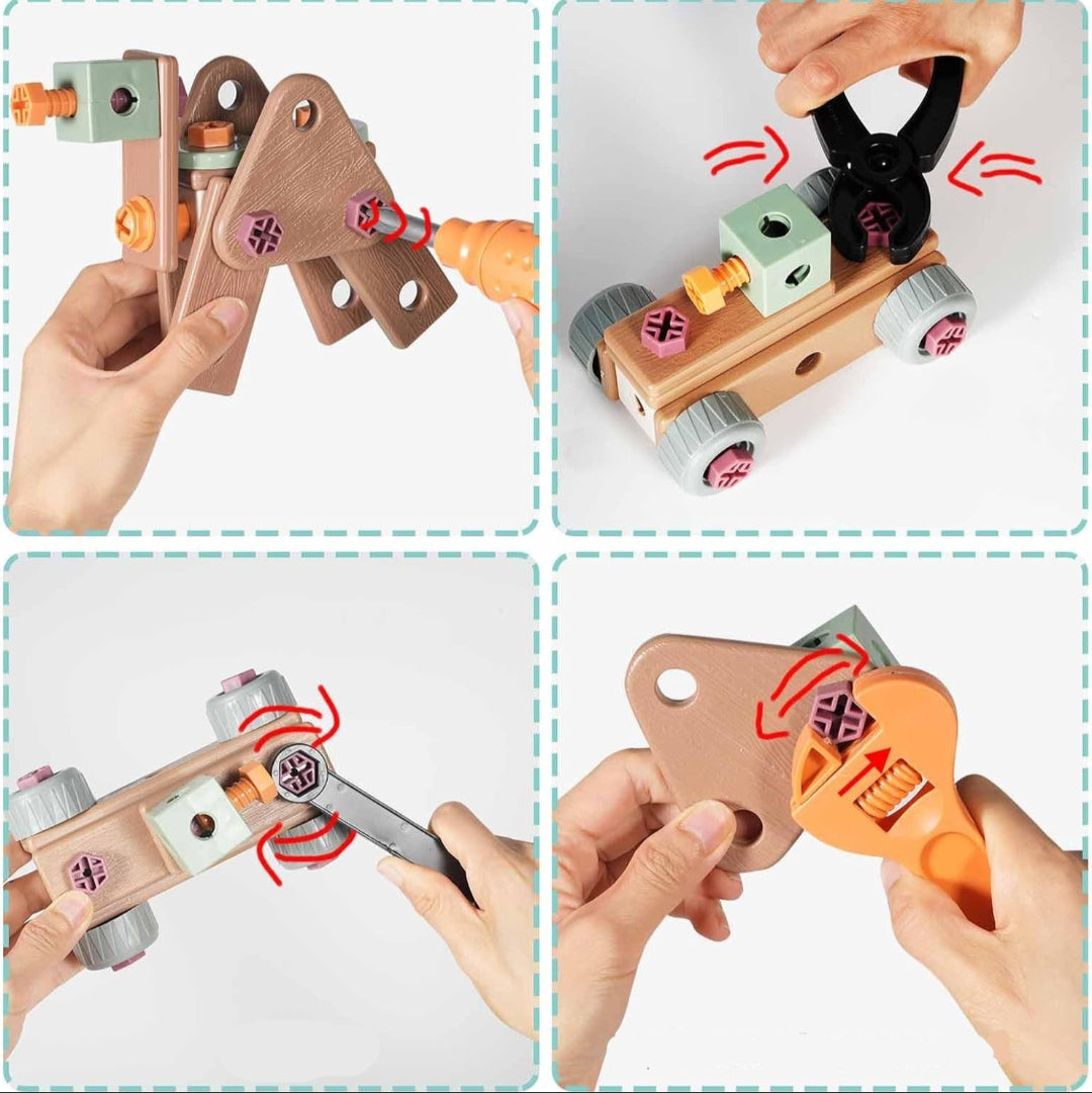 Plastic kids tools for learning and creative play, ideal for skill development in children