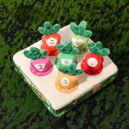 Vibrant Kids Sensory Carrot Picking Toy Board, a fun educational play toy for toddlers and young children.