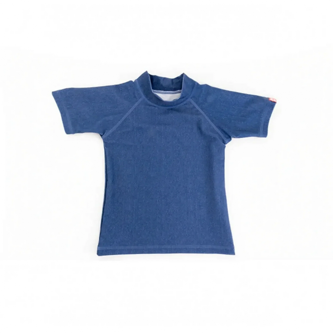 Essential short-sleeve rash guard for boys & girls. Sun protective swimwear for beach, pool, & water sports.