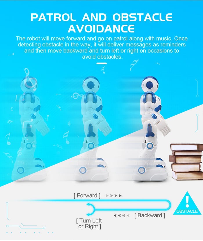 Gesture control robot toy for kids, a smart interactive learning & fun companion for all children.