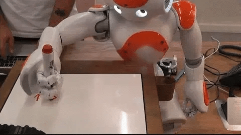 STEM educational robot for kids, an interactive smart toy with gesture control for skill development.