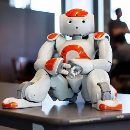 Children's educational robot toy, a smart interactive learning companion featuring gesture control.