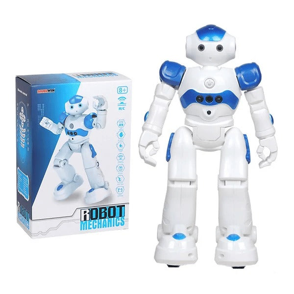 STEM robot toy for kids, promoting interactive learning through gesture control and playful activities.