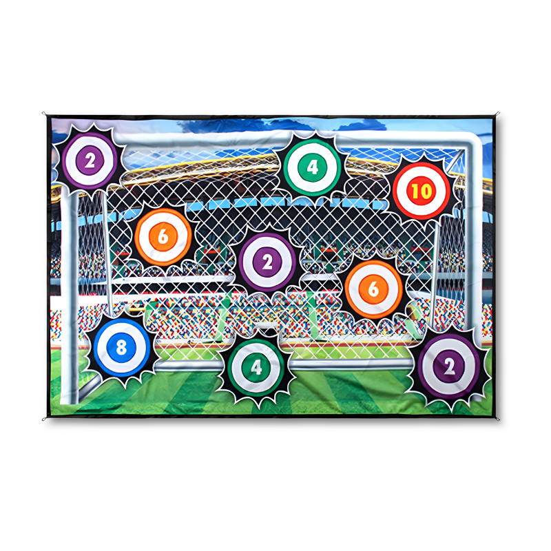 Outdoor play soccer training set for kids, enhancing sport development with sticky target