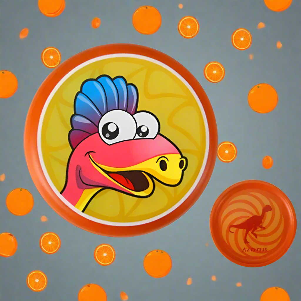 Child happily throwing a red soft foam dino frisbee in a park, active outdoor play