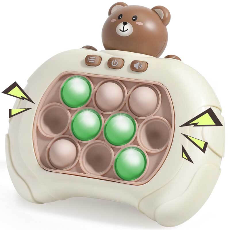 Kids' Speedy Push Pop Fidget Game Console, a handheld educational brain teaser activity toy