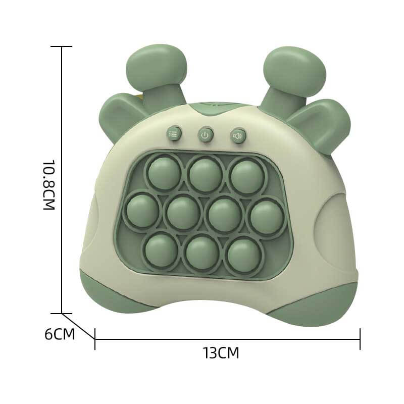 Detail of the push pop bubbles on the Kids' Speedy Push Pop Fidget Game Console, stress relief