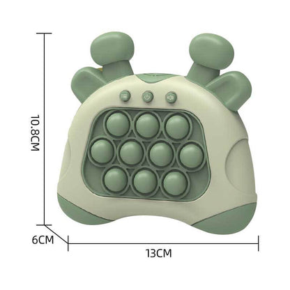 Detail of the push pop bubbles on the Kids' Speedy Push Pop Fidget Game Console, stress relief