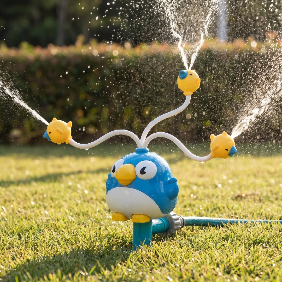Durable kids' water sprinkler toy, ideal for outdoor summer fun in the garden for all ages.