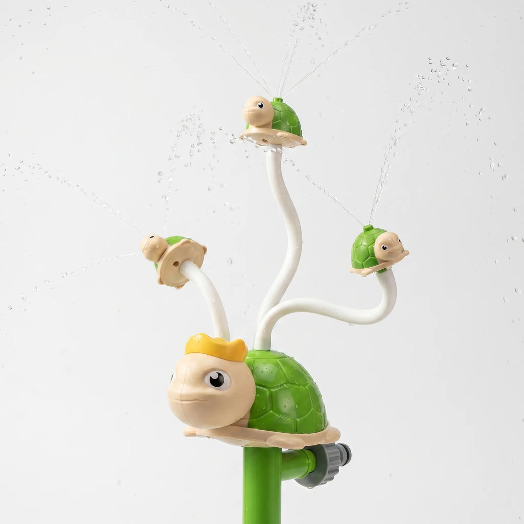 Fun spinning sprinkler for kids, transforms any backyard into a refreshing water park for play.