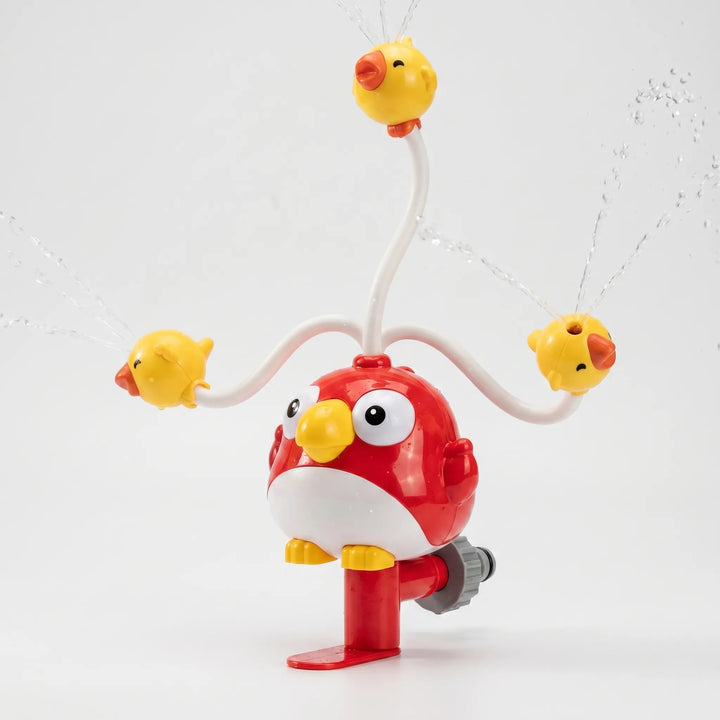 Engaging spinning water sprinkler toy designed for kids' outdoor active play and summer enjoyment.