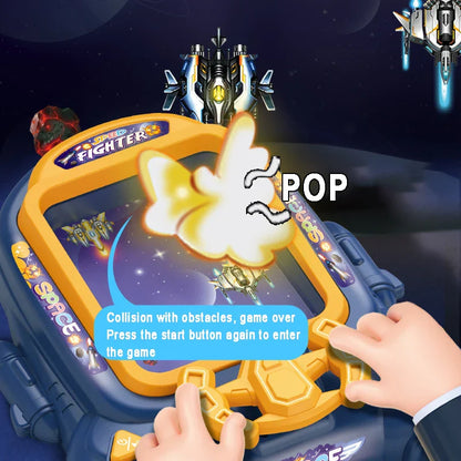 Children playing with StarDrive space arcade game, an interactive and engaging STEM toy