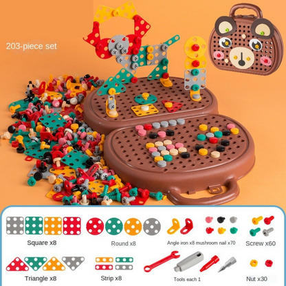 Gift-ready box of a Kids' STEM drill building set, perfect for aspiring engineers and hands-on learning.