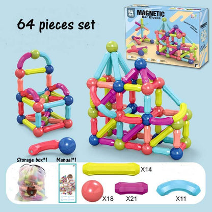 Kids' magnetic construction set, fostering imagination and critical thinking