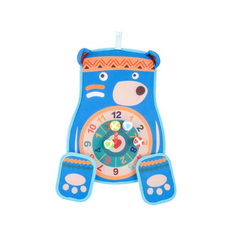 Complete children's dartboard sticky ball set, featuring a robust target and toy bow