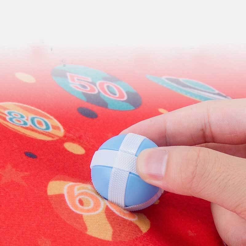 Gift for kids: Sticky ball dartboard game with bow, promoting active and engaging play