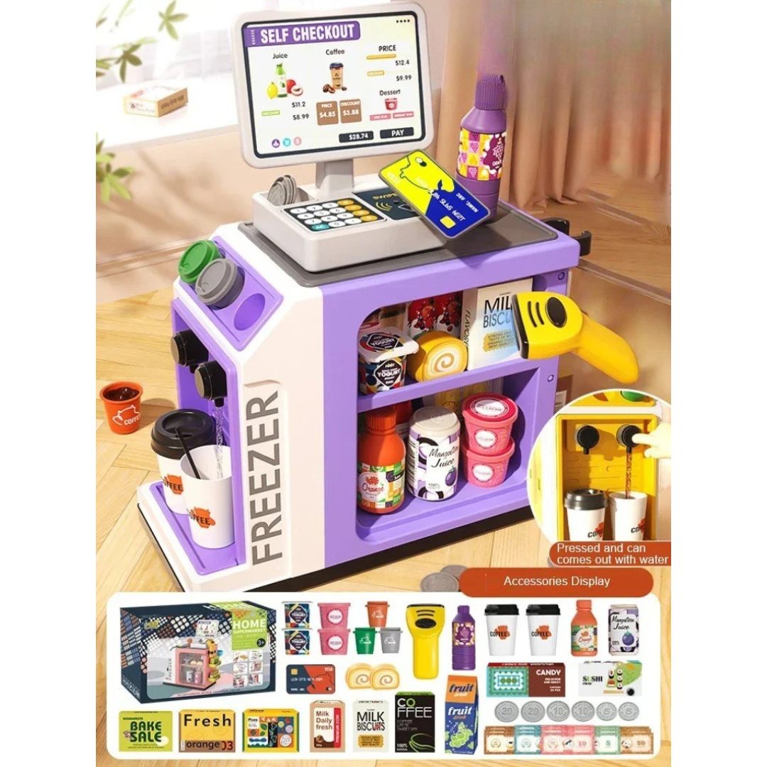 Colorful Kids Supermarket Play Set, an ideal children's toy for hours of creative pretend play