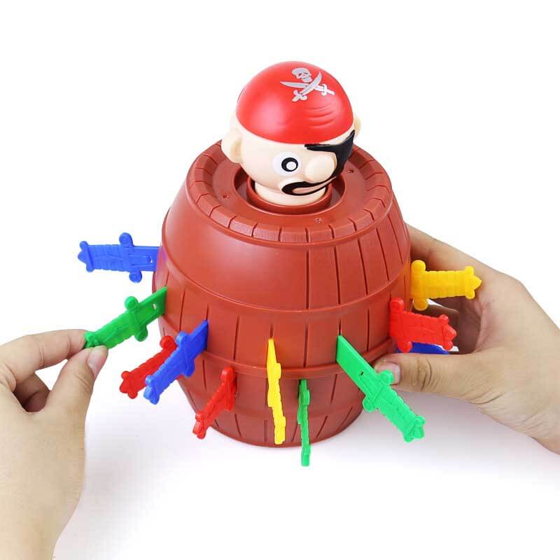 Pop-Up Pirate Barrel Game for kids, an exciting surprise game, perfect for childrens entertainment