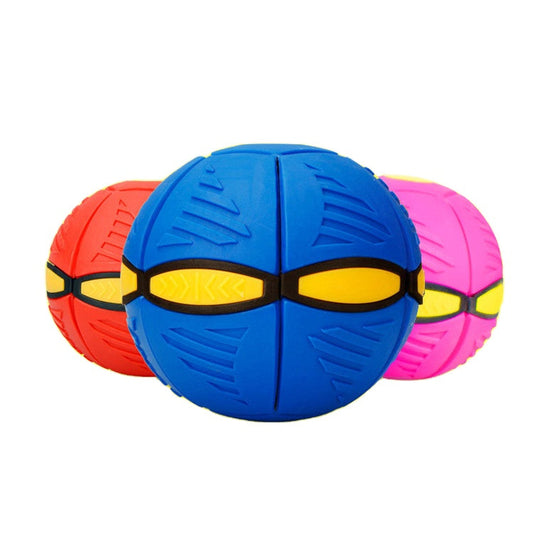 Kids' Transforming Disc Ball outdoor toy in disc mode, ready for active fun and frisbee play.