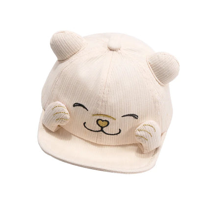Close-up texture of a red cotton Kids Unisex Adjustable Baseball Cap fabric