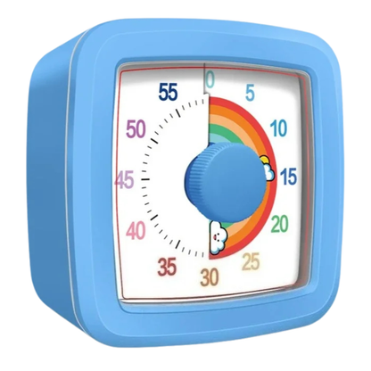 Kids' visual timer in a classroom setting, assisting students with routines, transitions, and focus
