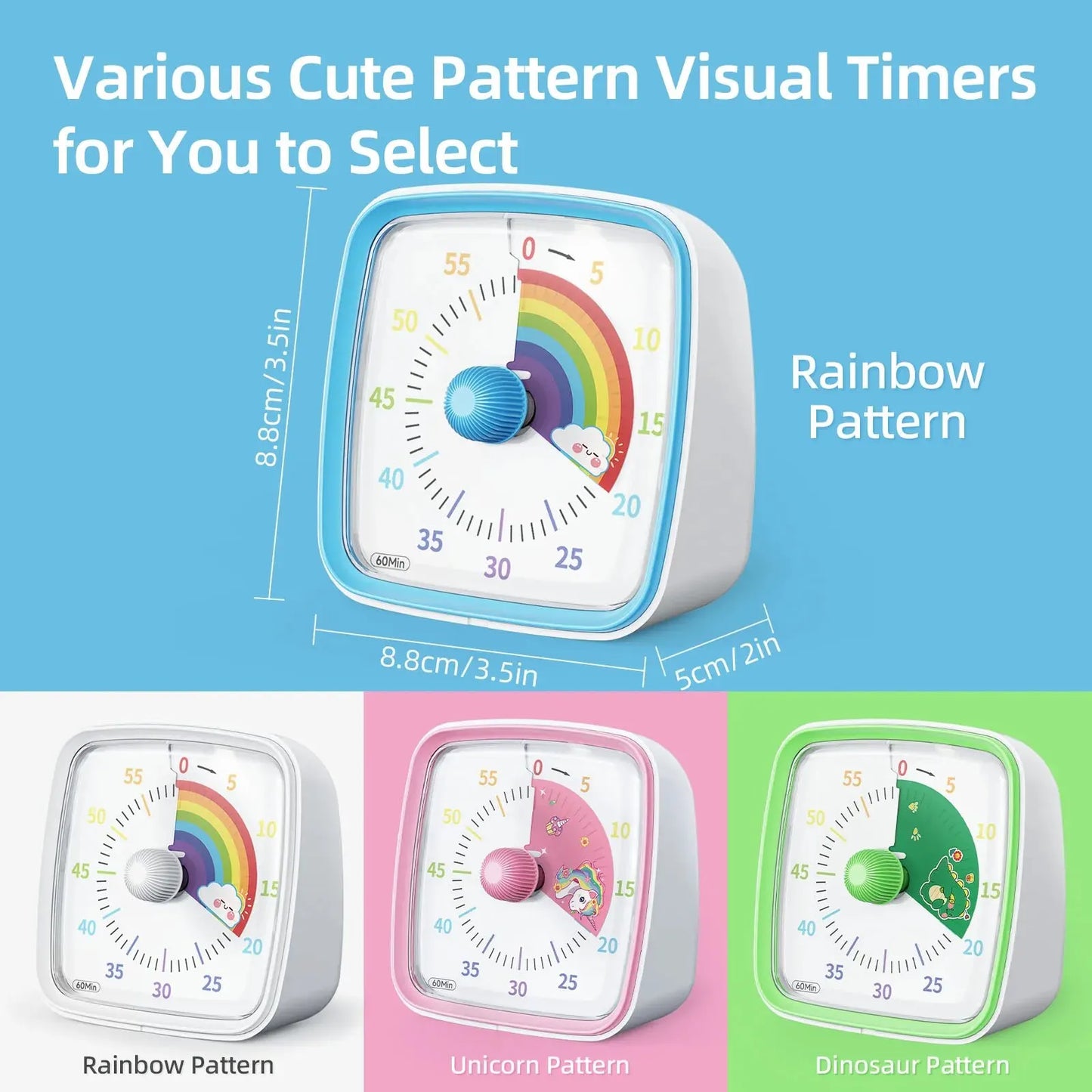 Children's visual timer & night light, ideal for teaching preschoolers time concepts and routines.