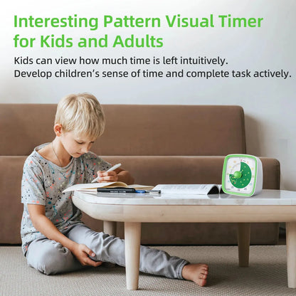Visual countdown timer with an integrated soft night light, perfect for kids' bedtime routines.