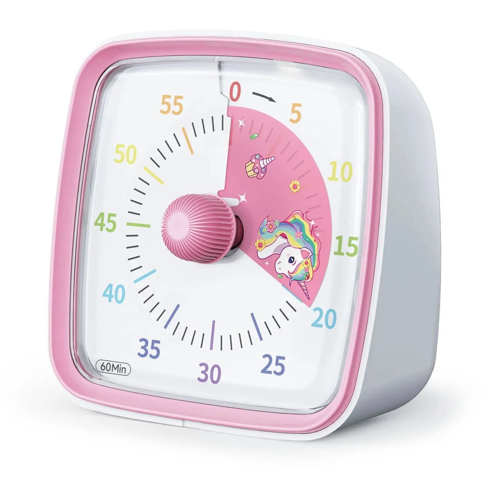 Hourglass-style visual timer for kids, an engaging educational toy for managing playtime.